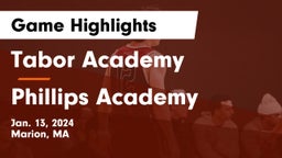 Tabor Academy vs Phillips Academy Game Highlights - Jan. 13, 2024