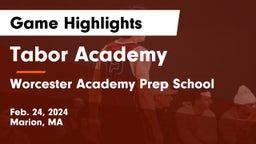 Tabor Academy vs Worcester Academy Prep School Game Highlights - Feb. 24, 2024