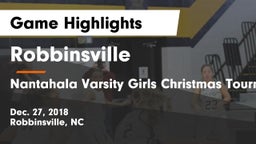 Robbinsville  vs Nantahala Varsity Girls Christmas Tourney Game Highlights - Dec. 27, 2018