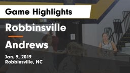 Robbinsville  vs Andrews  Game Highlights - Jan. 9, 2019