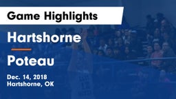 Hartshorne  vs Poteau  Game Highlights - Dec. 14, 2018