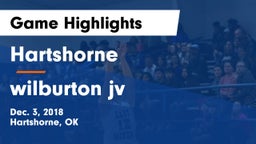 Hartshorne  vs wilburton jv Game Highlights - Dec. 3, 2018