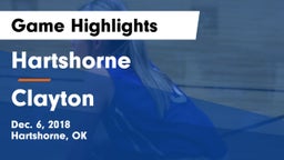 Hartshorne  vs Clayton  Game Highlights - Dec. 6, 2018
