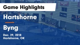 Hartshorne  vs Byng  Game Highlights - Dec. 29, 2018