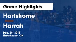 Hartshorne  vs Harrah  Game Highlights - Dec. 29, 2018