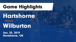 Hartshorne  vs Wilburton  Game Highlights - Jan. 25, 2019