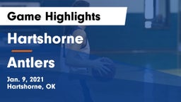 Hartshorne  vs Antlers  Game Highlights - Jan. 9, 2021