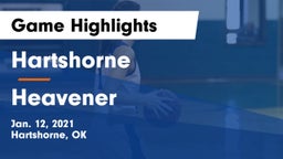 Hartshorne  vs Heavener  Game Highlights - Jan. 12, 2021
