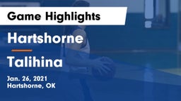 Hartshorne  vs Talihina  Game Highlights - Jan. 26, 2021
