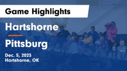 Hartshorne  vs Pittsburg  Game Highlights - Dec. 5, 2023