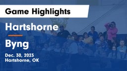 Hartshorne  vs Byng  Game Highlights - Dec. 30, 2023