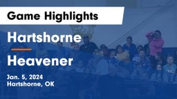 Hartshorne  vs Heavener  Game Highlights - Jan. 5, 2024