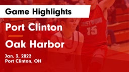 Port Clinton  vs Oak Harbor  Game Highlights - Jan. 3, 2022