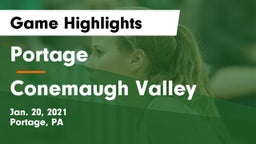 Portage  vs Conemaugh Valley  Game Highlights - Jan. 20, 2021