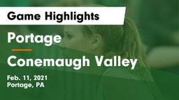 Portage  vs Conemaugh Valley  Game Highlights - Feb. 11, 2021