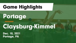 Portage  vs Claysburg-Kimmel  Game Highlights - Dec. 10, 2021