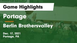 Portage  vs Berlin Brothersvalley  Game Highlights - Dec. 17, 2021