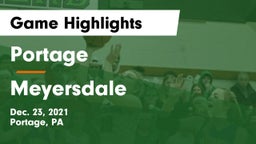 Portage  vs Meyersdale  Game Highlights - Dec. 23, 2021