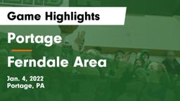 Portage  vs Ferndale  Area  Game Highlights - Jan. 4, 2022