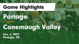 Portage  vs Conemaugh Valley  Game Highlights - Jan. 6, 2022