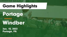 Portage  vs Windber  Game Highlights - Jan. 10, 2022