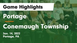 Portage  vs Conemaugh Township  Game Highlights - Jan. 14, 2022