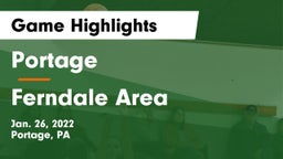 Portage  vs Ferndale  Area  Game Highlights - Jan. 26, 2022