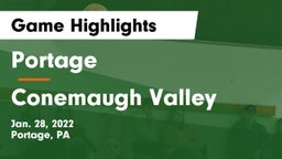 Portage  vs Conemaugh Valley  Game Highlights - Jan. 28, 2022
