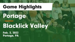 Portage  vs Blacklick Valley  Game Highlights - Feb. 3, 2022