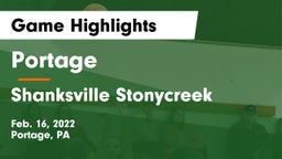 Portage  vs Shanksville Stonycreek  Game Highlights - Feb. 16, 2022