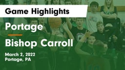 Portage  vs Bishop Carroll  Game Highlights - March 2, 2022