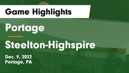Portage  vs Steelton-Highspire  Game Highlights - Dec. 9, 2022