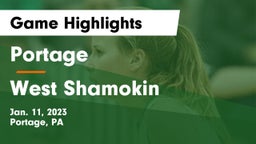Portage  vs West Shamokin  Game Highlights - Jan. 11, 2023