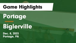 Portage  vs Biglerville  Game Highlights - Dec. 8, 2023