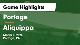 Portage  vs Aliquippa  Game Highlights - March 8, 2024