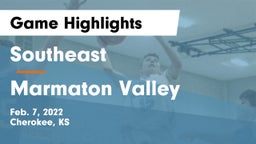 Southeast  vs Marmaton Valley  Game Highlights - Feb. 7, 2022