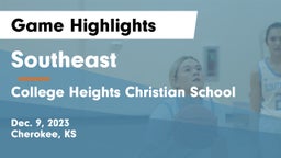 Southeast  vs College Heights Christian School Game Highlights - Dec. 9, 2023