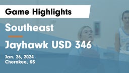 Southeast  vs Jayhawk USD 346 Game Highlights - Jan. 26, 2024
