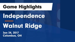 Independence  vs Walnut Ridge  Game Highlights - Jan 24, 2017