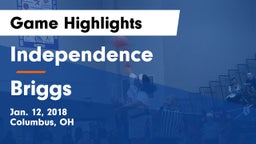 Independence  vs Briggs  Game Highlights - Jan. 12, 2018