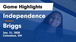 Independence  vs Briggs  Game Highlights - Jan. 21, 2020