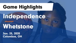 Independence  vs Whetstone  Game Highlights - Jan. 25, 2020