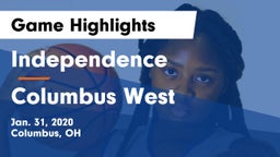 Independence  vs Columbus West  Game Highlights - Jan. 31, 2020