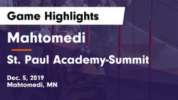 Mahtomedi  vs St. Paul Academy-Summit  Game Highlights - Dec. 5, 2019