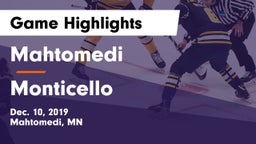 Mahtomedi  vs Monticello  Game Highlights - Dec. 10, 2019
