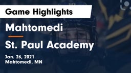 Mahtomedi  vs St. Paul Academy Game Highlights - Jan. 26, 2021