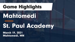 Mahtomedi  vs St. Paul Academy Game Highlights - March 19, 2021
