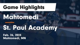 Mahtomedi  vs St. Paul Academy Game Highlights - Feb. 26, 2024