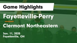 Fayetteville-Perry  vs Clermont Northeastern  Game Highlights - Jan. 11, 2020