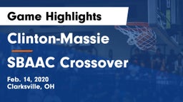 Clinton-Massie  vs SBAAC Crossover Game Highlights - Feb. 14, 2020